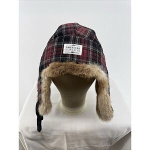 American Classics Trapper Hat Rabbit Fur‎ Men's M Wool Trimmed Ear Flaps Hunting